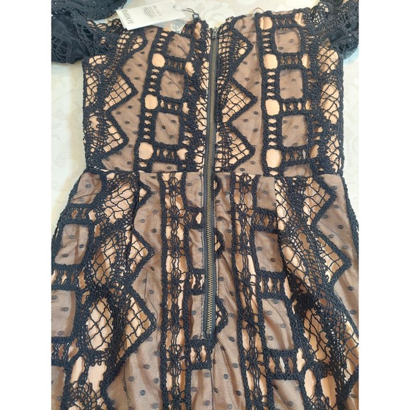 NEW! Bardot Zendaya Mini Lace Dress in Black Size XS As Seen On REVOLVE $179 - Picture 10 of 15